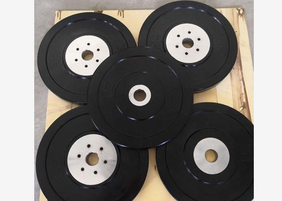 لوحات وزن المصد الرئيسية بالحديد 5 كجم - 25 كجم لتمرين القوة أشرطة مطابقة 50 مم