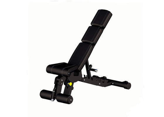 مقاعد رفع الأثقال متعددة الوظائف من الجلد الأسود لتدريب الوزن