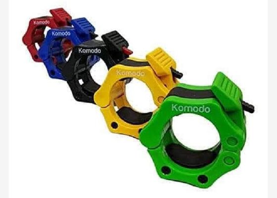 Olympic Barbell Collar - Pair Of 2" Inch Pro ABS Locking - Set Of 2 Black Clamps