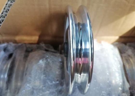 Polia material do equipamento do Gym da liga rolos vermelhos do equipamento da saúde de um projeto de 4,5 polegadas