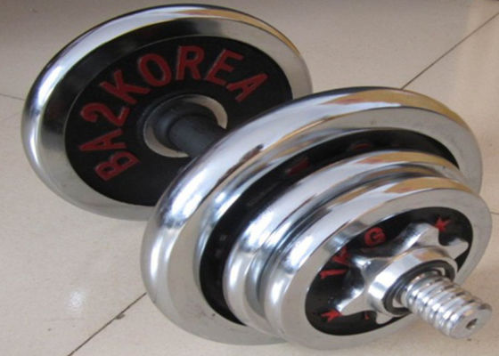 다 층 강철 체육관 적당 아령 크롬 도금에 의하여 까만/는 색깔 강철 아령