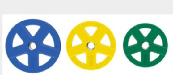 2.5kg - placas do peso 20kg, logotipo material colorido das peças sobresselentes do Gym do plutônio disponível