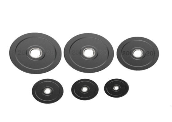 بو / الصلب لوحات الوزن الحديد 1.25 - 25 كلغ اكسسوارات الصالة الرياضية لنوادي اللياقة البدنية