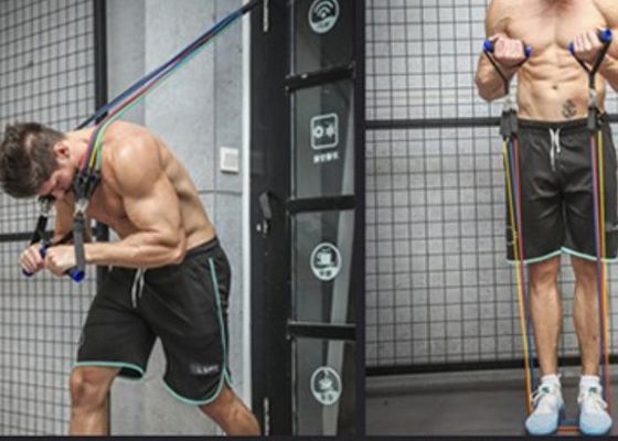 5 रंग ठोस पायस घर व्यायाम रस्सी 200LBS प्रतिरोध प्रतिरोध वजन