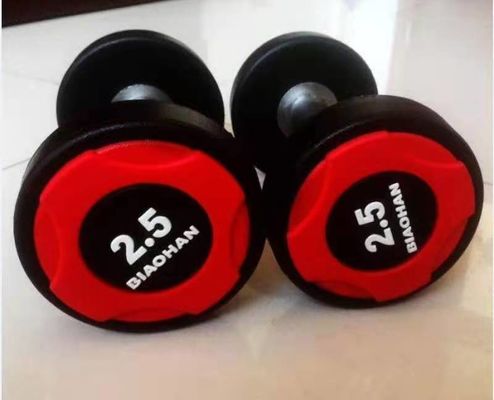 Borracha feita sob encomenda do peso da aptidão do Gym do adulto 2.5kg e material de aço