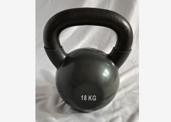 ملحقات معدات الجمنازيوم الأرجواني 14kg Vinyl Kettlebell