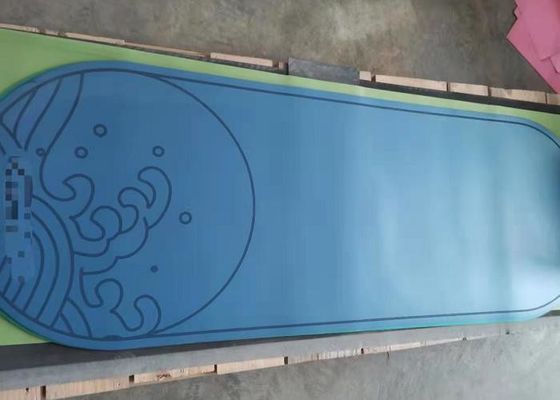 SGS Sided Texture Thick 6mm ECO Rubber Yoga Mats , Power Yoga Mats