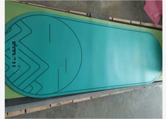 SGS Sided Texture Thick 6mm ECO Rubber Yoga Mats , Power Yoga Mats